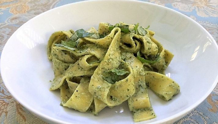 Pappardelle al pesto di cicoria