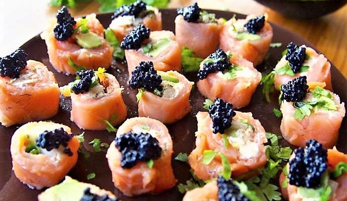 Salmone al caviale
