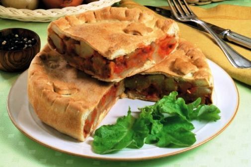 Torta di patate al pomodoro