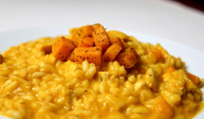 Risotto giallo alla zucca
