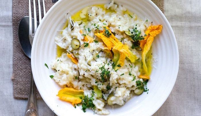 Risotto ai fiori di zucca