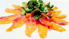 Carpaccio di salmone al crescione
