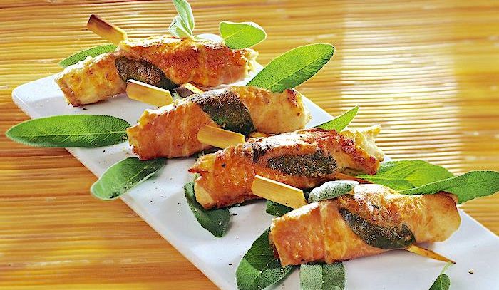Involtini di pollo alla salvia