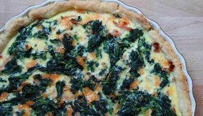 Quiche alle cipolle, spinaci e gorgonzola