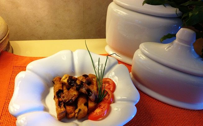 Bastoncini di melanzane fritti