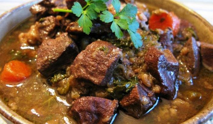 Coratella di capretto alla cacciatora