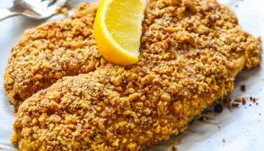 Filetti di tilapia in crosta di mandorle