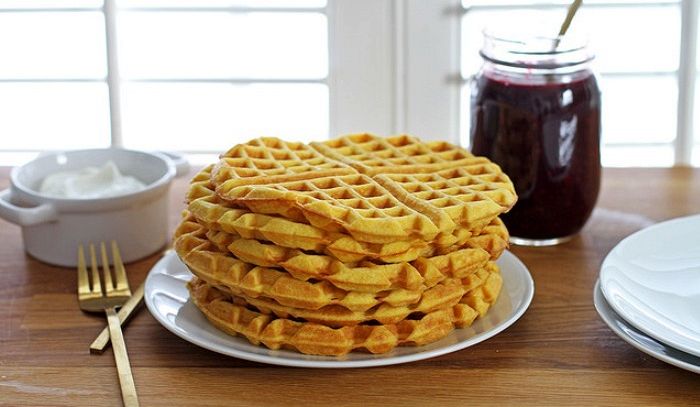 Waffel alla farina di cocco