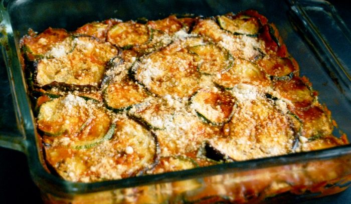 Parmigiana di melanzane e zucchine