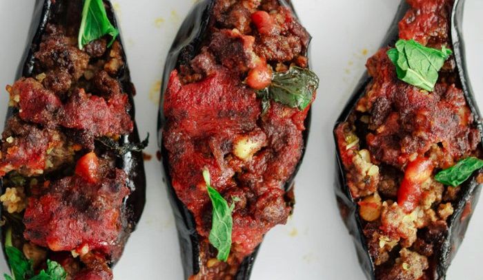 Melanzane farcite con carne