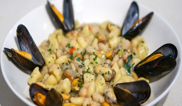 Pasta fagioli e cozze