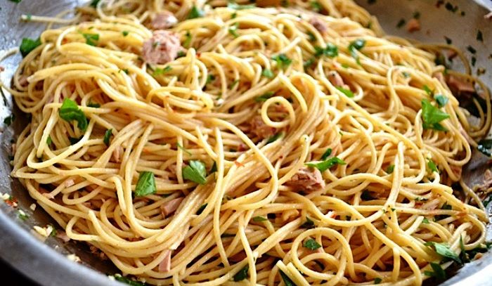 Spaghetti tonno e limone