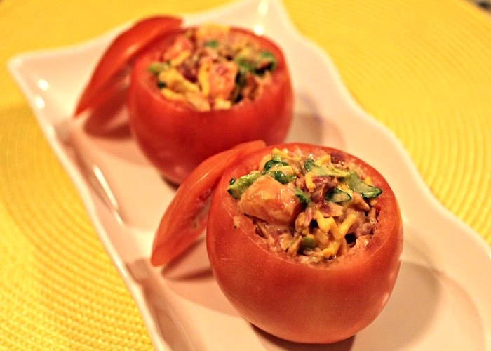 Fotoricetta: Pomodori ripieni con maccheroncini