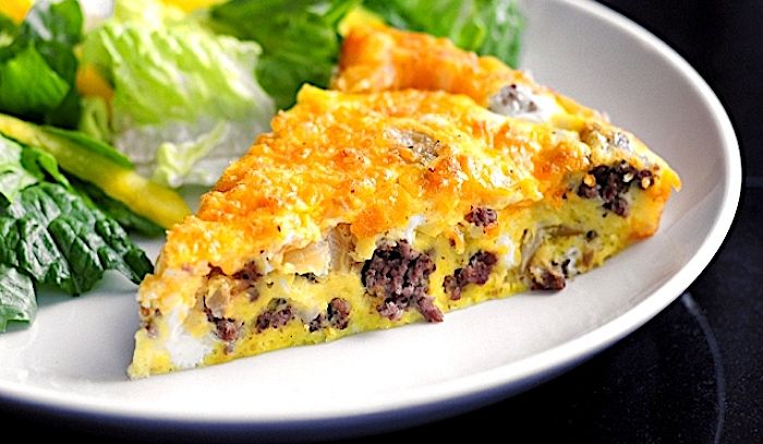 Frittata al cheeseburger