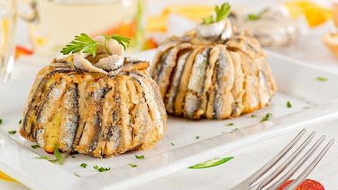Tortino di acciughe alla siciliana