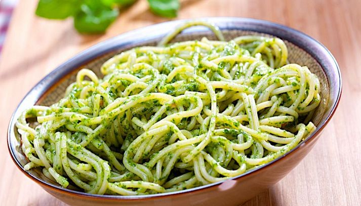 Spaghetti al pesto di fagiolini