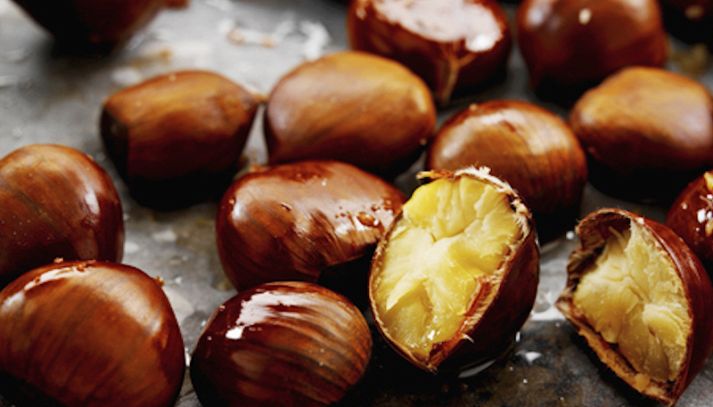 Castagne al forno