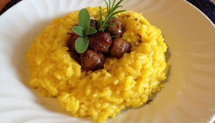 Risotto con zucca e porcini