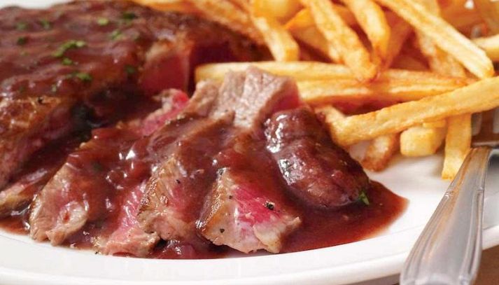 Entrecote di manzo con salsa al vino rosso