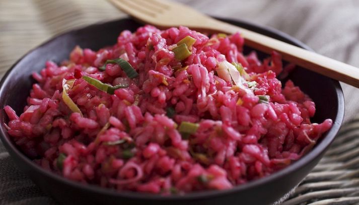 Risotto alla barbabietola