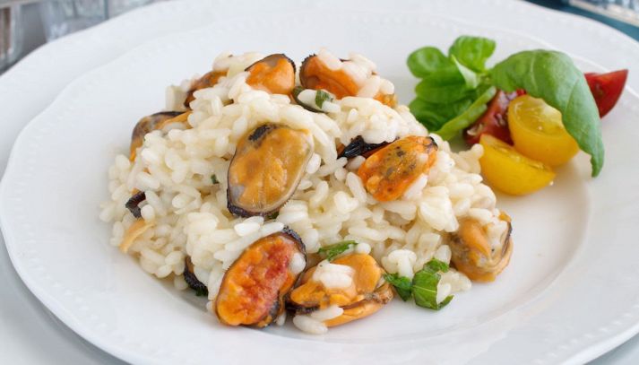 Risotto con le cozze