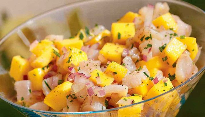 Cheviche con mango