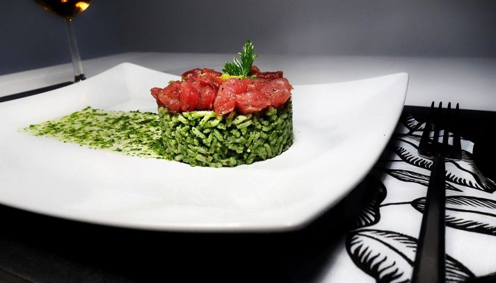 Mattonella di Riso Gallo Aroma con rucola, mandorle e tonno