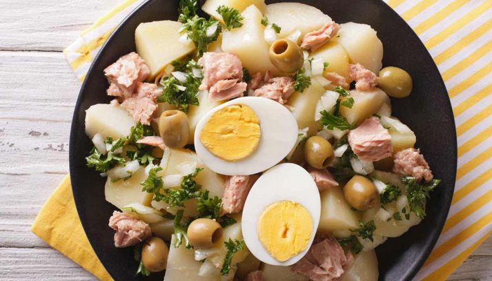 Patate in insalata pescatora