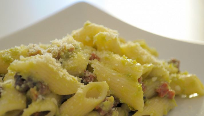 Penne olive ed asparagi