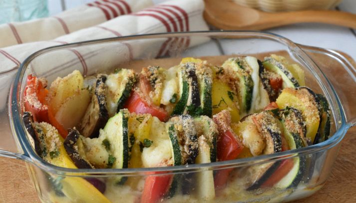 Teglia di verdure gratinate