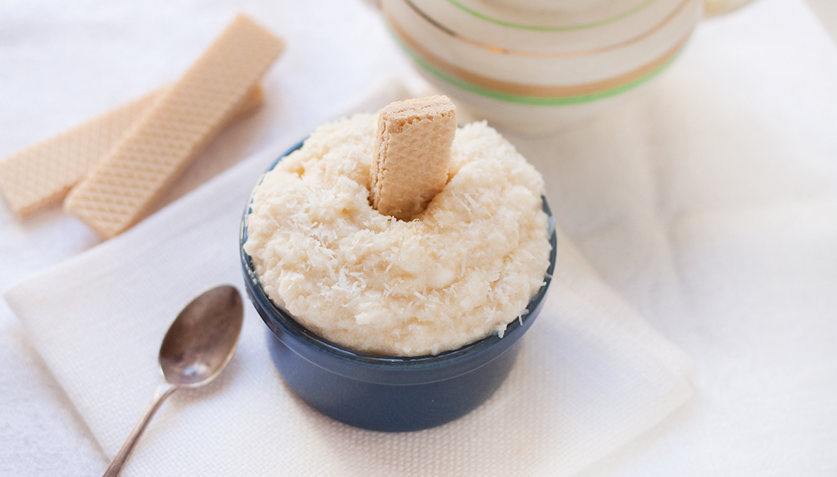 Granita al cocco e latte di mandorle