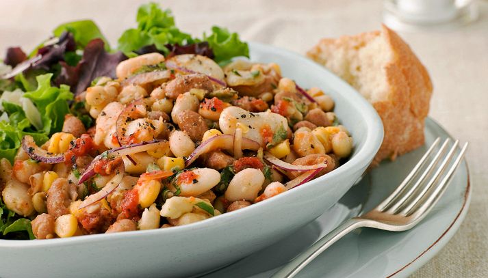Insalata di fagioli con bottarga