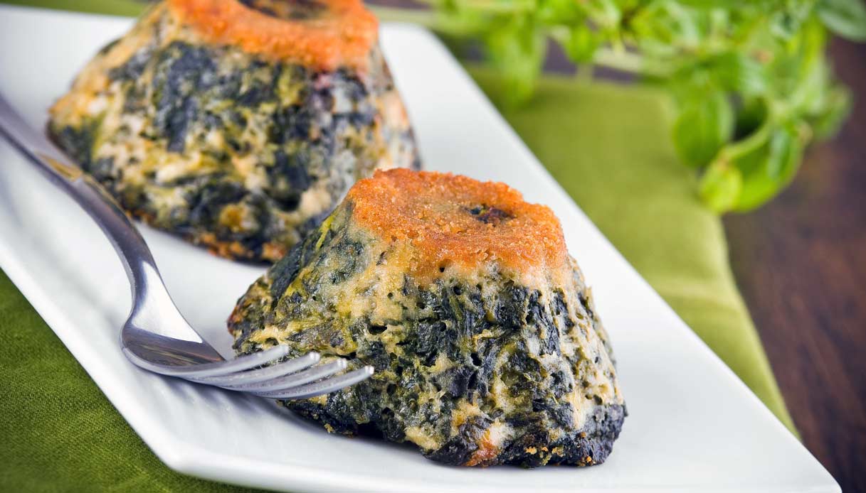 Flan di spinaci