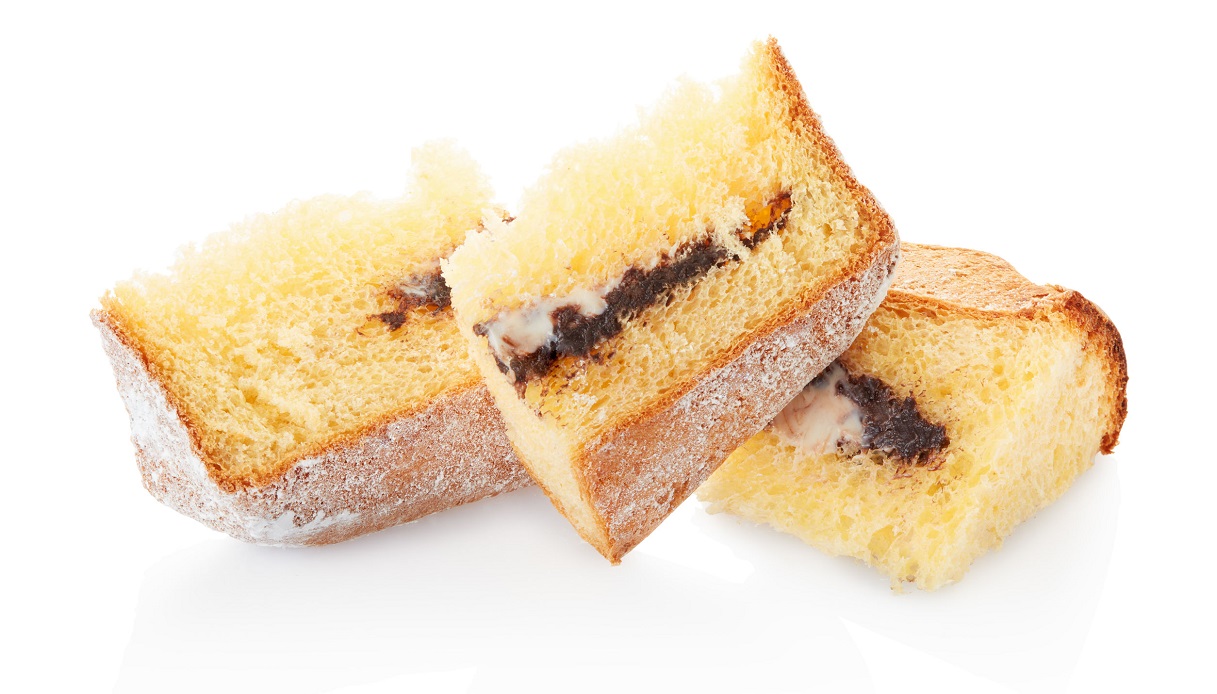 Pandoro farcito con mascarpone e nutella