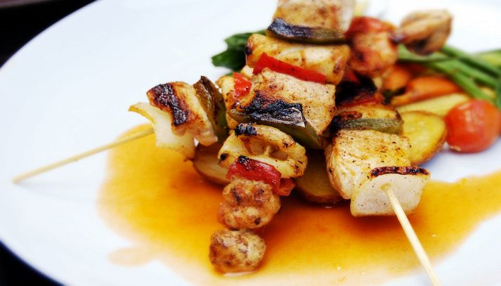 Spiedini di pesce al forno