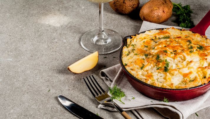Torta salata con patate