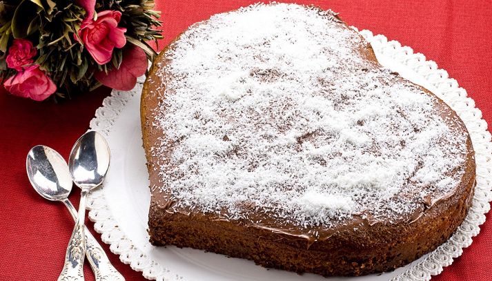 Torta a forma di cuore
