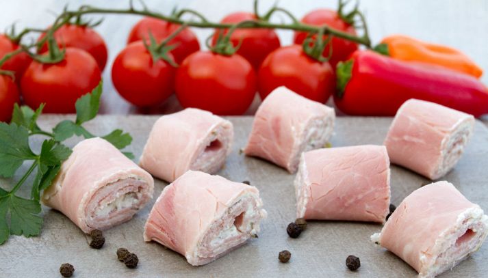 Involtini di prosciutto cotto