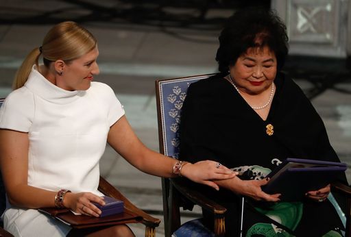 Sopravvissuta a Hiroshima ha ritirato il premio Nobel per la pace
