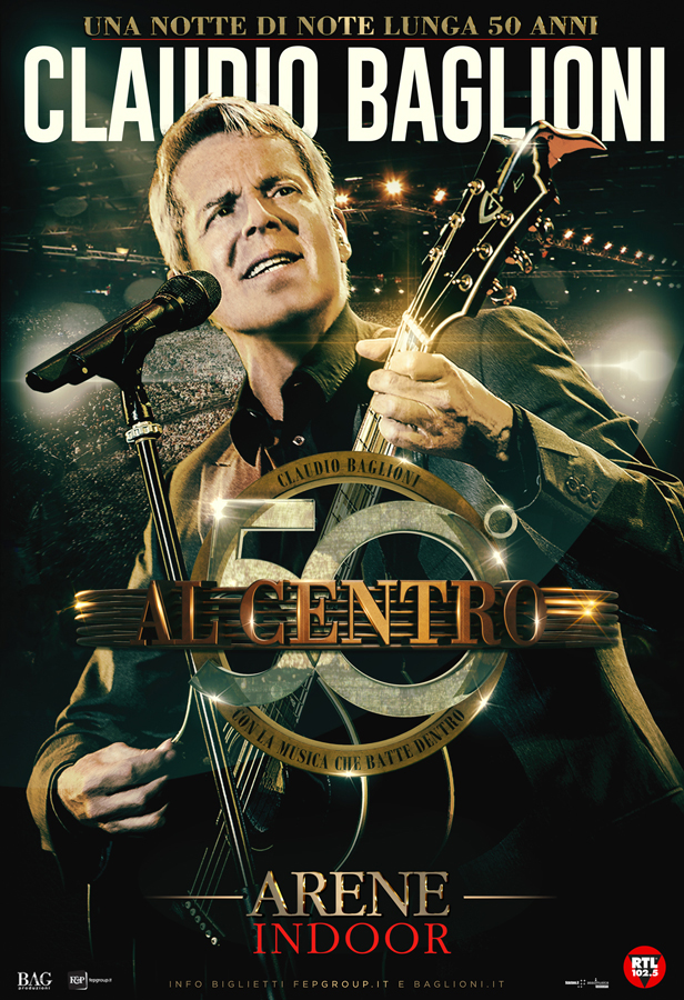 Baglioni raddoppia date Al Centro Tour