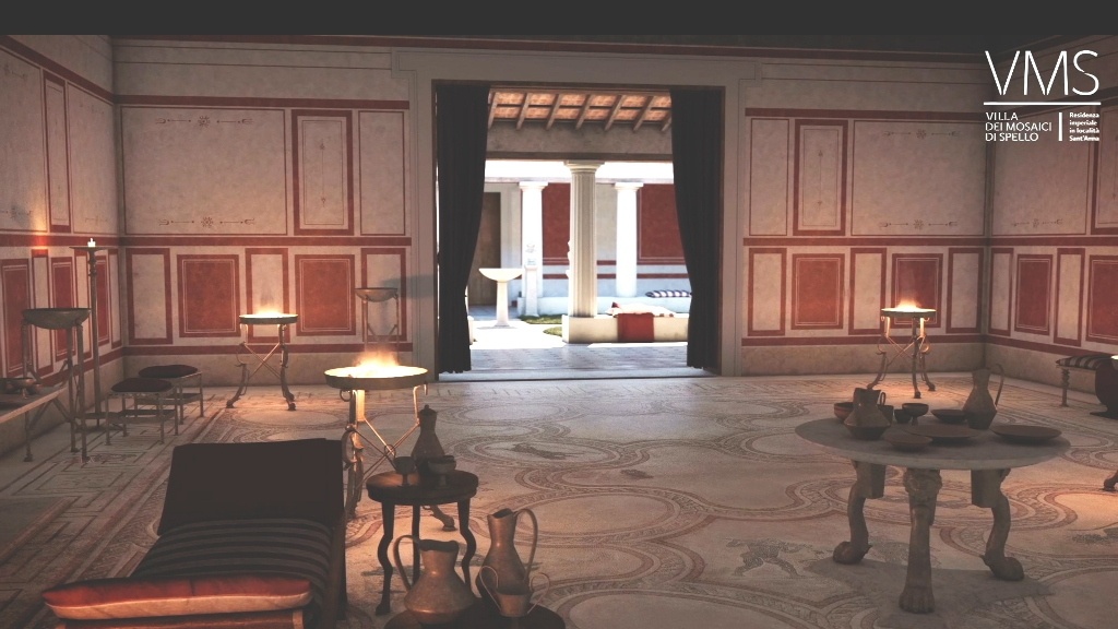 In tanti alla Villa dei mosaici a Spello