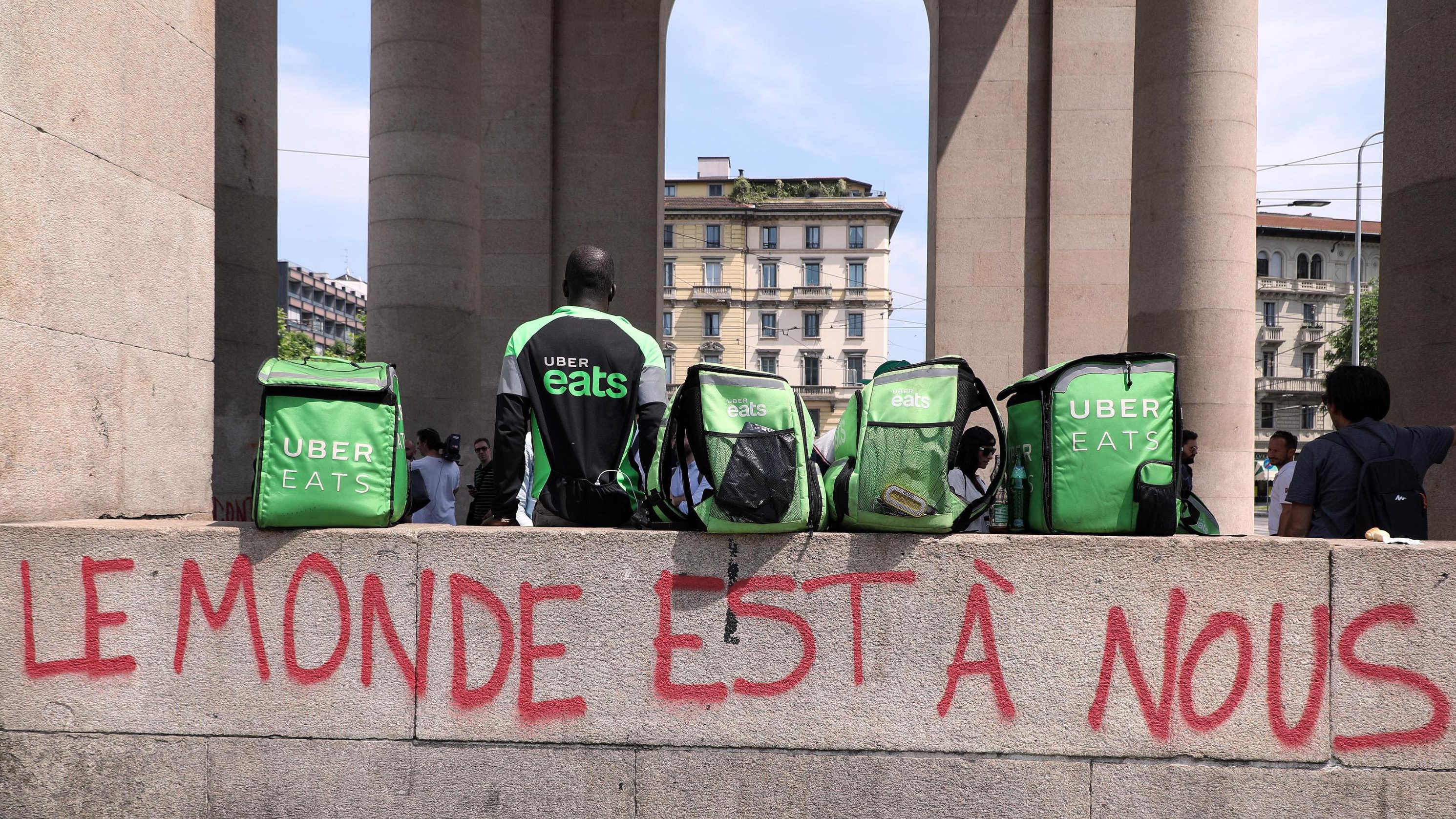 A Milano sciopero dei riders