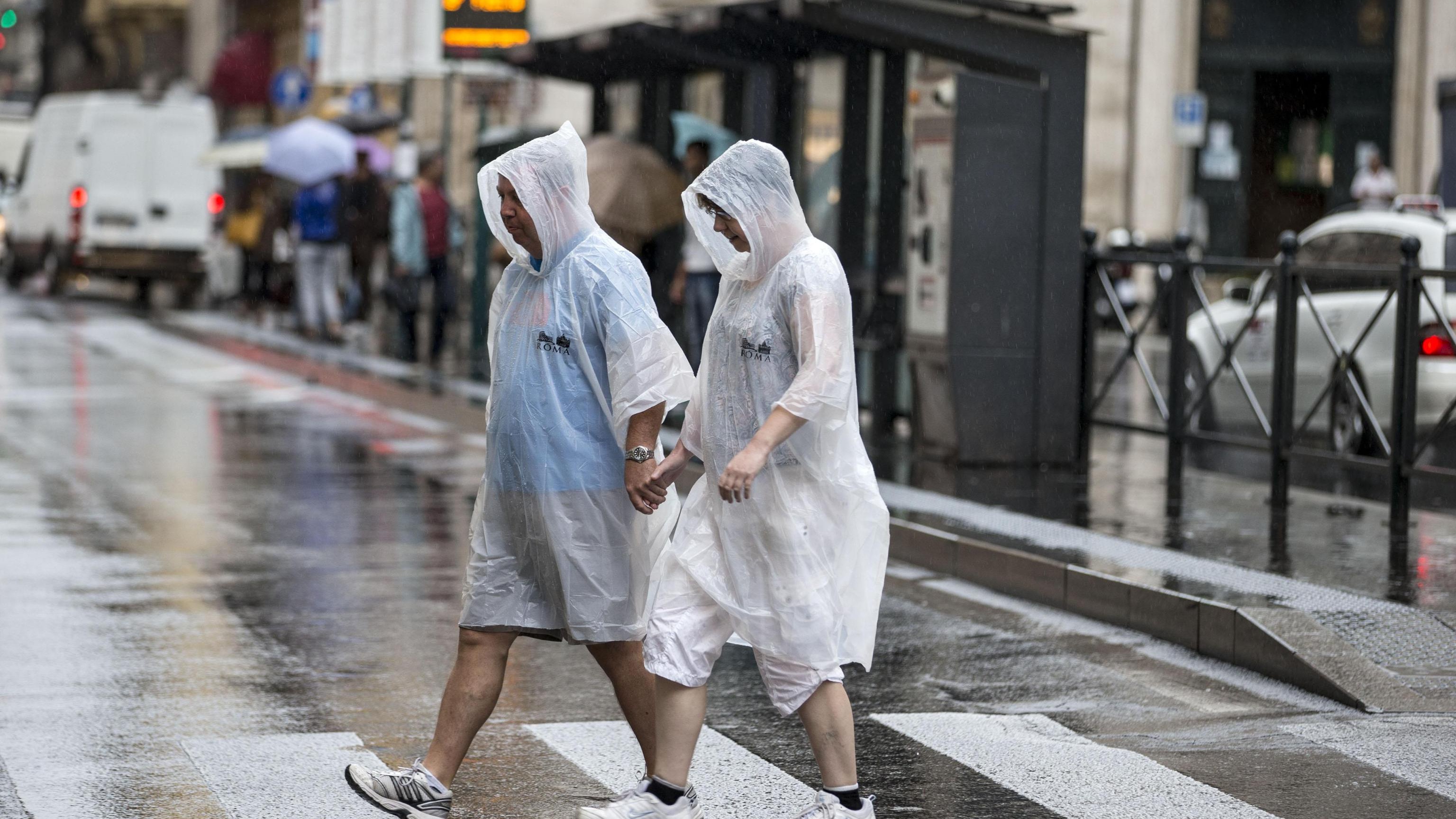 Nubifragio a Roma,allagamenti,giù alberi