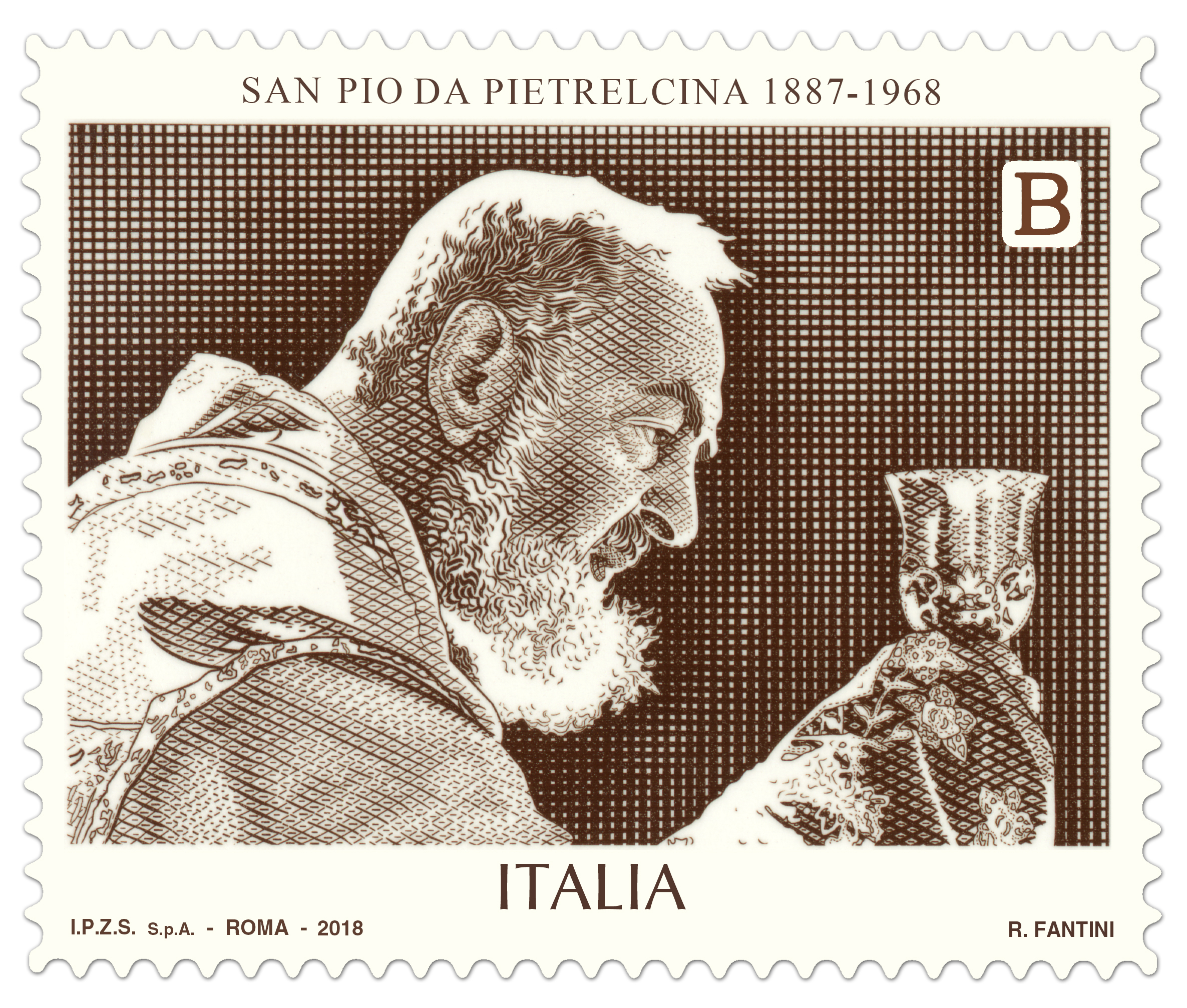 Francobollo per San Pio