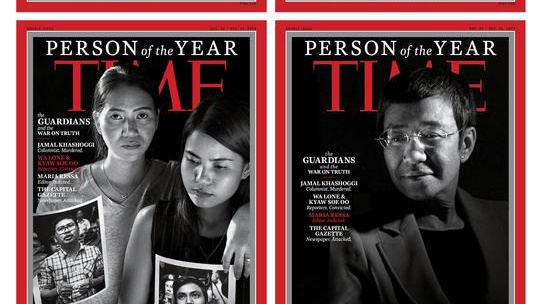 Time, giornalisti in pericolo le 'Persone dell'anno 2018'