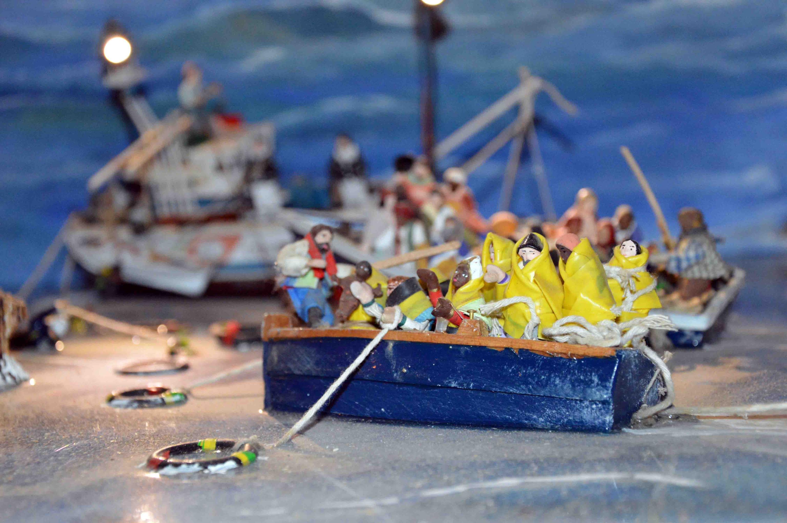 Lampedusa e Cascia in presepi Castello
