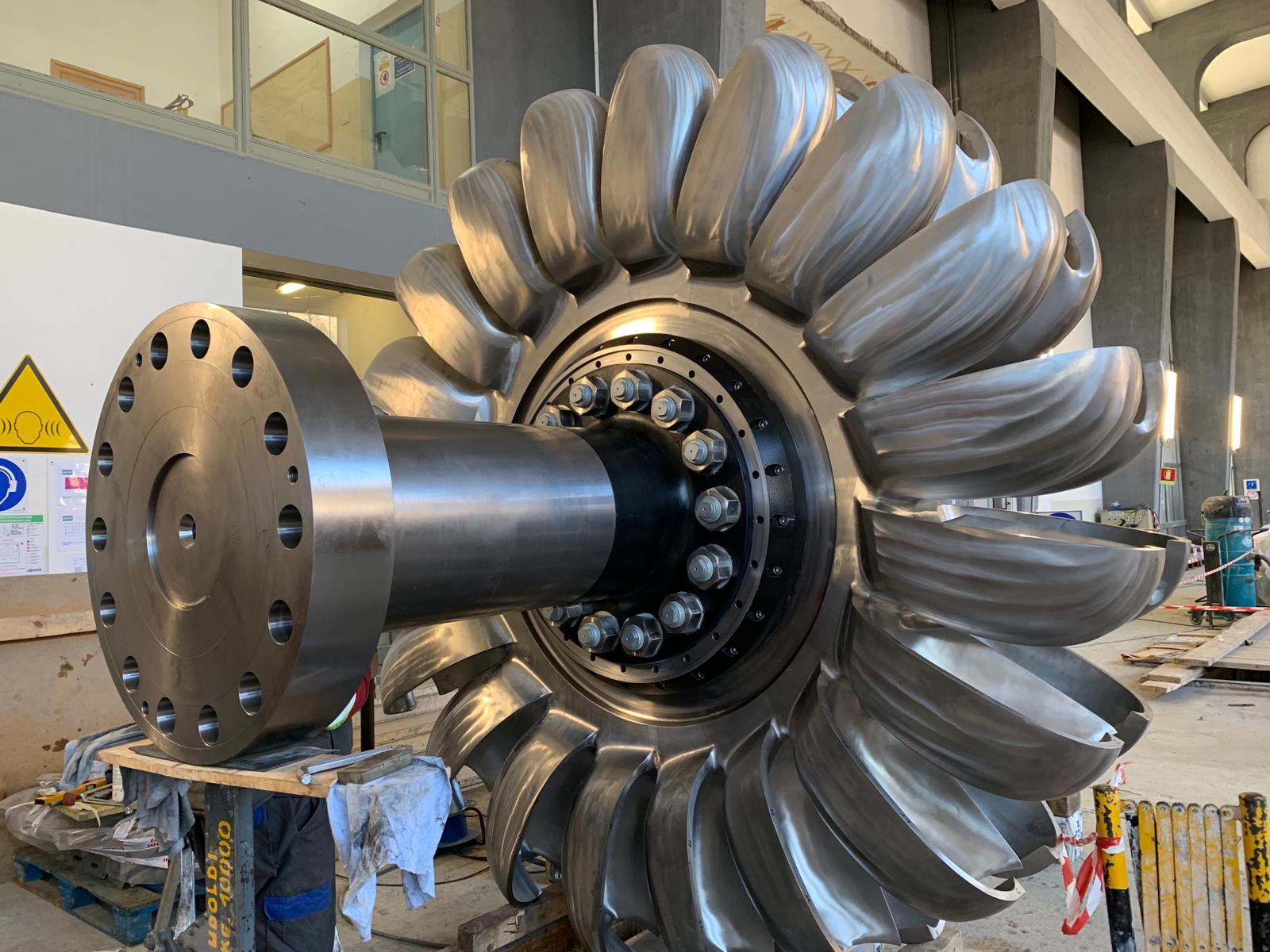 Energia,turbina hi tech tutta d'un pezzo