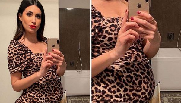 Federica Nargi, il pancione è animalier e Instagram la premia Federica Nargi, il pancione è animalier e Instagram la premia