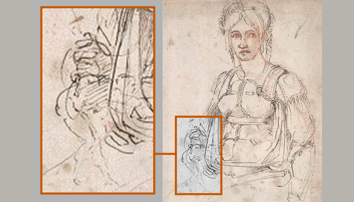 Scoperto un autoritratto di Michelangelo nascosto in un disegno
