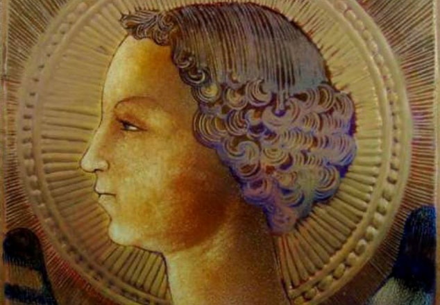 Il primo dipinto di Leonardo Da Vinci è un ritratto su piastrella